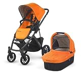 2012 Uppa Baby Vista Stroller In Drew (Tangerine/Graphite Frame)