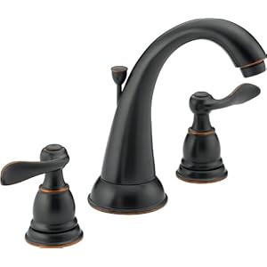 Delta Foundations B3596LF-OB Two Handle Widespread Lavatory Faucet Oil Bronze