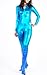 TOMSUIT Unicolor Shiny Metallic Zentai Catsuit, Front Open