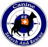 Canine Search & Rescue K9 Blue Decal Sticker