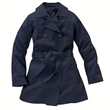 Teen girl's trench coat with double buttoned placket