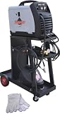 Smarter Tools MIG-135 Welding Kit with Welder, Auto-Darkening Welding Helmet, Regulator, Welding Gloves, Cart, and MIG, and Flux Wire FREE Standard Shipping
