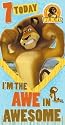 Madagascar Escape 2 Africa Birthday Card - Age 7