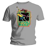 Star Wars Retro Xwing Grey Mens t-shirt Grey