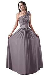 Sexy One Shoulder Prom Dress  With a Ribbon  and a Sash 