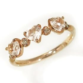 【クリックで詳細表示】carino ハートモチーフ 0.60ct ローズクォーツ ダイヤモンドリング K18 ホワイトゴールド(サイズ15.5号) 【ピンキーリング対応・刻印無料】： ジュエリー通販