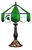 Michigan State University Spartans Glass Table Lamp 14