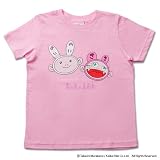 カイカイ＆キキ フェイス Tシャツfor Kids（ライトピンク） : 村上隆の画像