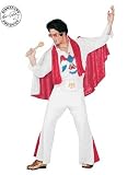 Adults' Deluxe Elvis Presley Jumpsuit Costume- White