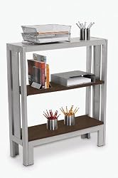 Delta 3 Shelf Bookcase - Chocolate finish