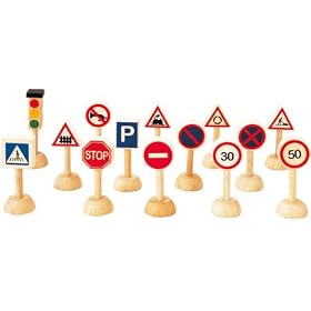 Plantoys - PT6203 - Figurine - Transport et Circulation - Panneaux de Signalisation