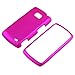 For LG Ally VS740 Rubberized Hard Case Cover HOT PINK thumb