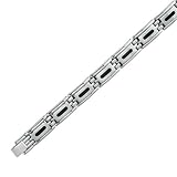 Stainless Steel Mens Bracelet 8.5 Inch 41qfr700kWL. SL160 Stainless Steel Mens Bracelet 8.5 Inch