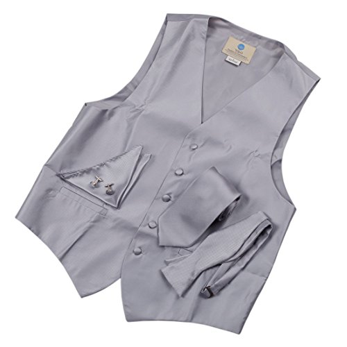 YGA1E01 Multicolors Plains Vest Tie Cufflinks Bowtie Hanky Mens Gift By Y&G