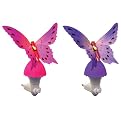 Fiber Butterfly Night Light Set of 2 - Pink and Purple