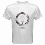 Men's Customized RING BULB LIGHTBULB CONCEPTS 100% Cotton White T-shirt