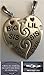 Big Sis & Lil Sis Heart Pendant Necklaces with 2- Sport Style 17.5