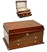 High Gloss Jewellery Box with Lock and Two Drawers