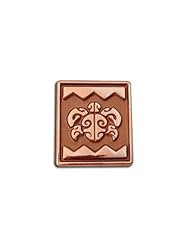Copper Tahitian Honu Head Square Pendant. Made in USA.