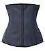 Fxford Women's Zipper and Hooks Latex Waist Trainer Corsets Shapewear Waist Cincher