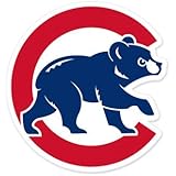 Chicago Cubs MLB Large Sticker (11" x 12") Cornhole Wall Car