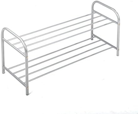 VECELO 2-Tier Iron Shoe Rack/ Shelf,Shoe Organizer