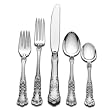 Gorham Buttercup 5-Piece Sterling Silver Flatware Dinner Set, Service for 1