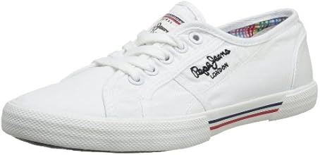 Pepe Jeans Womens Aberlady Abe-290 Lace-Up Flats