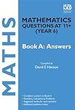 Mathematics questions at 11+ (Year 6). Book A, Answers