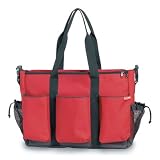 Duo Double Diaper Bag in Red Canvas