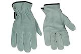 Produkt-Bild: Dunlop 360112 Profi Rinds-Spaltleder Fahrerhandschuhe Gr. L, grau, Cat. 2 zertifiziert EN388/ 3132