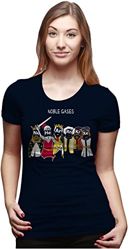Womens Noble Gases T Shirt Womens Funny Science Shirt Chemistry Tee