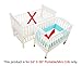 American Baby Company 100% Cotton Percale PORTABLE/MINI Crib Bumper, Gray