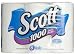 Scott Toilet Paper, 1000 Sheets/Roll, White Unscented 6 ea