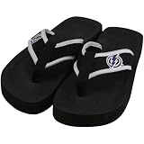 NHL Tampa Bay Lightning Unisex Basic Flip Flops - Black (X-Small)