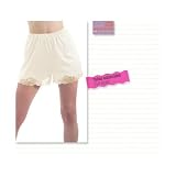 Classic Non-cling Pettipants 13-14 Bloomers Boxer Shorts (2X, Beige)
