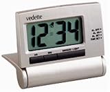 Vedette - 558.8072.07 - Réveil de Voyage - Quartz Digitale - Sonnerie Progréssive - Eclairage - Alarme Répétition - Mode 12-24H