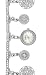 41qgEjUCHmL. SL75  AK Anne Klein Womens SilverTone Swarovski Crystal Accented