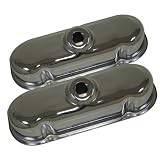 1982-94 Ford 3.8L V6 Steel Valve Covers - Chrome by CFR Performance
