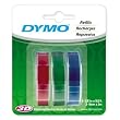 3PK ASSORTED EMBOSSING TAPE 10MMX3M VARIETY COLORS
