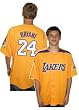 Los Angeles Lakers Kobe Bryant Laser Button Front Player Name Jersey