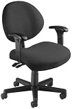 OFM 241-AA-203-CHARCOAL 24 Hour Computer Task Chair with Arms - Charcoal