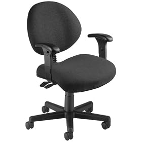 OFM 241-AA-203-CHARCOAL 24 Hour Computer Task Chair with Arms - Charcoal by OFM