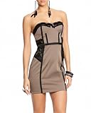 2b Olivia Lace Bustier Dress - WILD MUSHROOM (S)