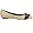 BCBGMAXAZRIA Women's Emlyn Pointed Toe Flat,Black/Natural,8 M