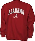 Alabama Crimson Tide Youth Cardinal Tackle Twill Crewneck Sweatshirt