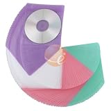 CD / DVD Sleeve w/ 2 Binding Holes, 100pcs, Assorted Color