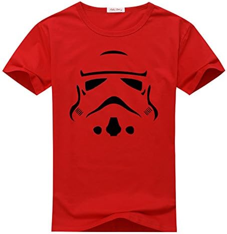 Makeny Fashion Child Kids Boys And Girls Star wars classic Cotton T-Shirt Small/5Y-6Y Red