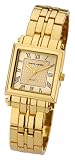 Pierre Cardin Ladies gold coloured bracelet watch with gold coloured dial and date