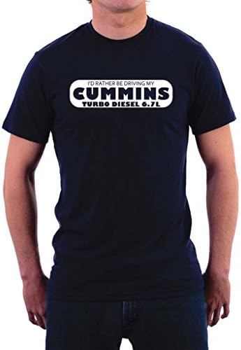 Stack Tees Company Men's Cummins Diesel T-shirt 2XL Navy